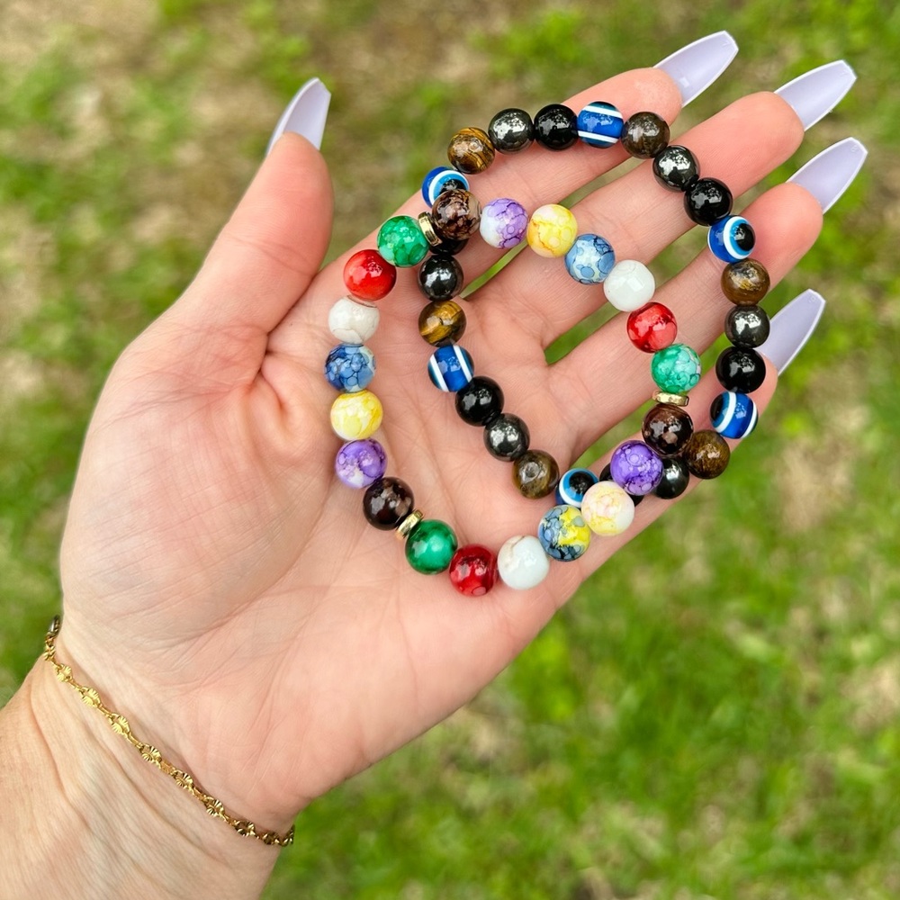 Set of Beaded Bracelets